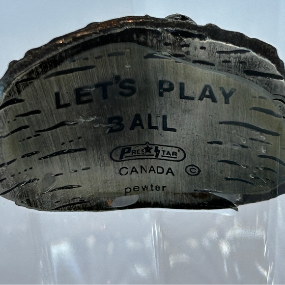 Glass Beer Stein/Mug BASEBALL Pewter Plaque and Thumbrest Canada - Picture 11 of 15